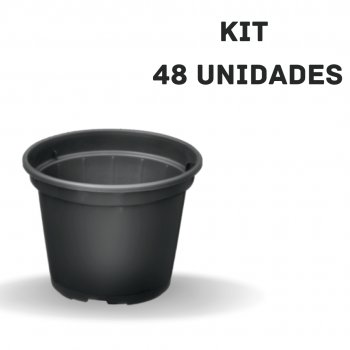 Kit Vaso modelo 11 -  com 48 unidades preto