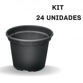 Kit Vaso modelo 15 - com 24 unidades preto